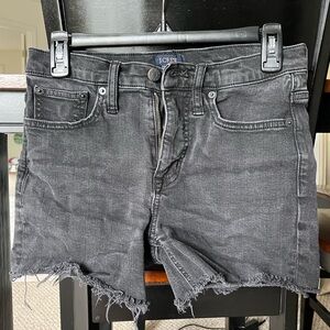 J. Crew Black Jean Shorts